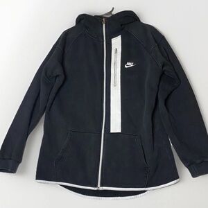 Nike Lab White Label Full Zip Up Black Hoodie Men’s Size XL Made In Italy